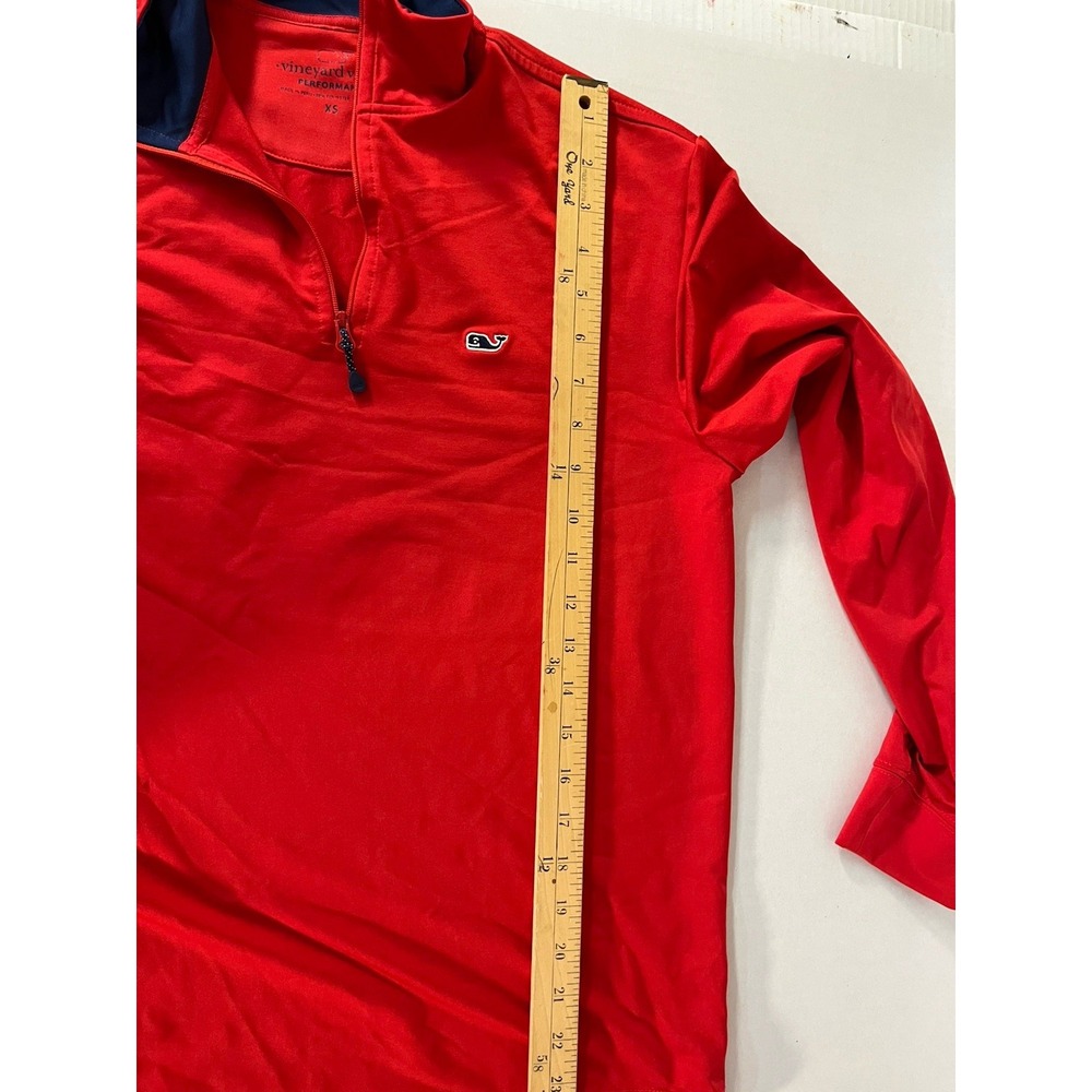 Vineyard Vines Performance 1/4 Zip Pullover XS Red - Picture 5 of 7
